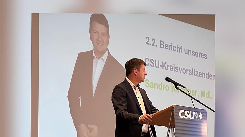 Staatssekretär Sandro Kirchner, MdL, wurde erneut und einstimmig zum Kreisvorsitzenden der CSU gewählt.