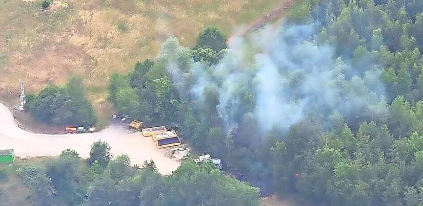 Bei Medbach hat die Luftbeobachtung am Sonntag eine Rauchsäule gesichtet: einen beginnenden Waldbrand. Bei Medbach hat die Luftbeobachtung am Sonntag eine Rauchsäule gesichtet: einen beginnenden Waldbrand.
