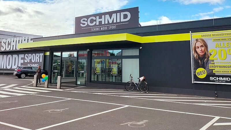 Wo fr&uuml;her am Laubanger der Media-Markt Hallstadt war, gibt es nun eine Filiale von Schmid Schuhe Mode und Sport.