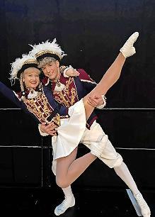 Das Coburger Tanzpaar Sophia Mei&szlig;ner und Oskar Cyrus.