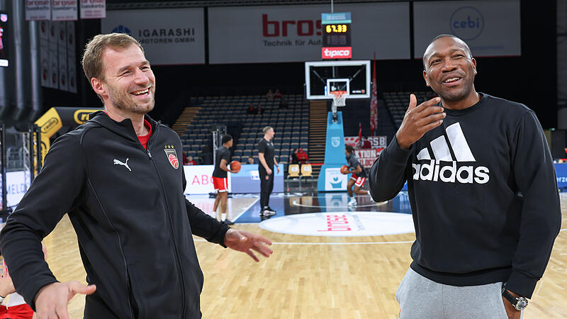 Immer noch freundschaftlich verbunden: Anton Gavel (links) und sein ehemaliger Assistenztrainer Tyron McCoy