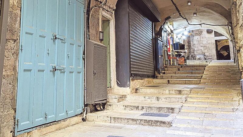 Die Jerusalemer Altstadt ist sonst zu Ostern voll. Wegen des Krieges aber meiden Touristen Israel.    