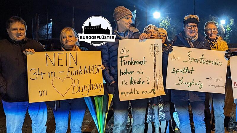Die Anwohner rundum den geplanten Funkmast in Burghaig f&uuml;hlen sich vom Stadtrat &uuml;bergangen und gehen auf die Barrikaden.