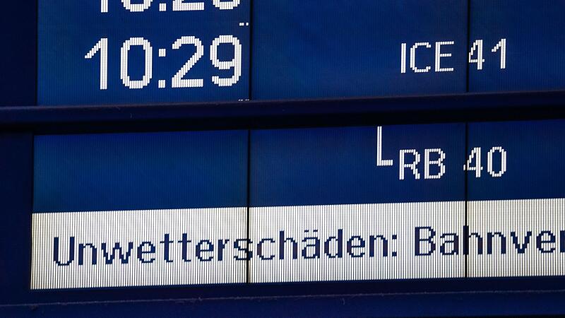Unwetterschäden bei der Bahn