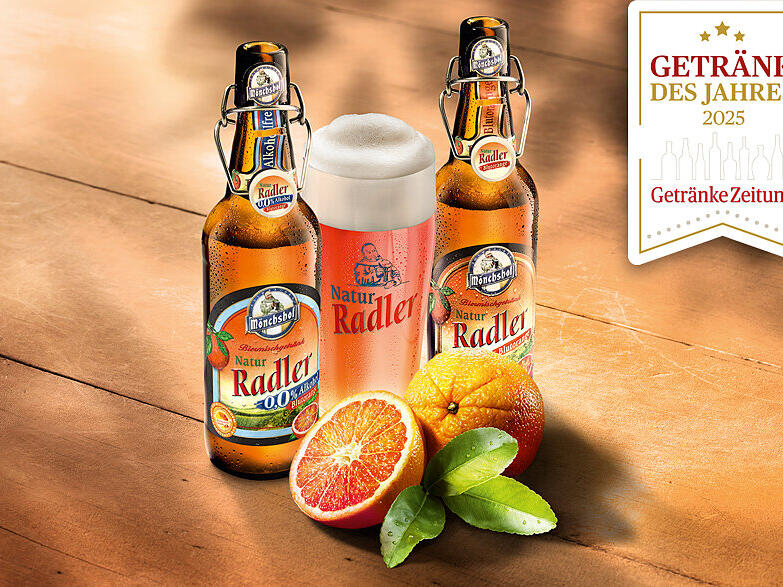 So bewirbt die Brauerei die Auszeichnung.