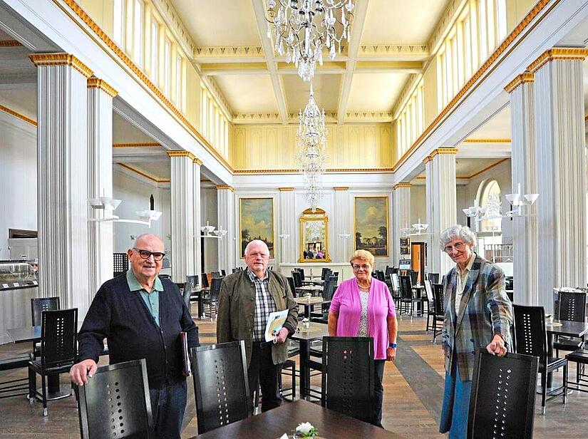 Der F&ouml;rderverein Kissinger Sommer, im Bild Anton Schick sen., Hans Ulrich Finger, Martha M&uuml;ller und Hilla Sch&uuml;tze.  Siegfried Farkas/Archiv