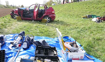 Schwerer Unfall bei Gädheim Schwerer Unfall bei Gädheim