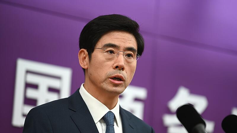 Chinas Sprecher Yadong im Handelsministerium