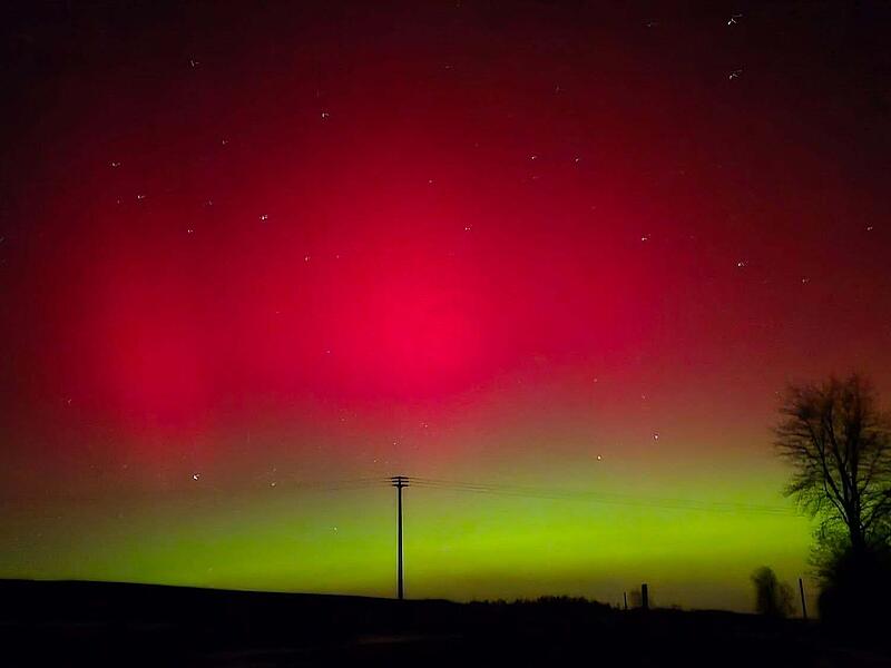 Polarlichter KupferbergPolarlichter &uuml;ber Kulmbach: Die sch&ouml;nsten Leserfotos