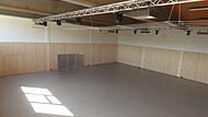 Blick in die neu sanierte und neu gestaltete Turnhalle von der Galerie aus.Forchheim & Fränkische Schweiz