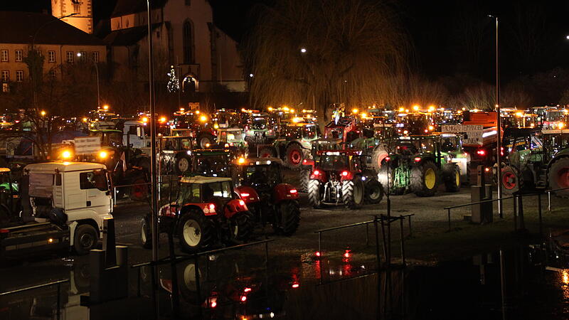 Nach der Kundgebung am Marktplatz ging es auf in Richtung Schweinfurt.