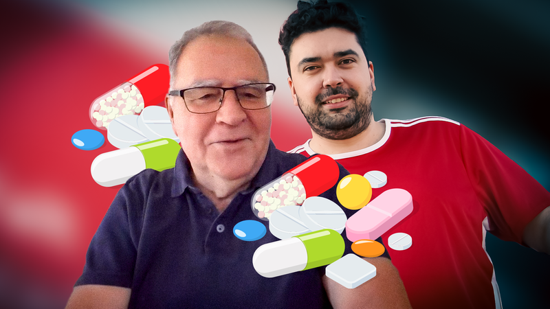 Prof. Dr. Fritz S&ouml;rgel (li.) spricht im Interview &uuml;ber Doping, Schmerz- und Nahrungserg&auml;nzungsmittel.