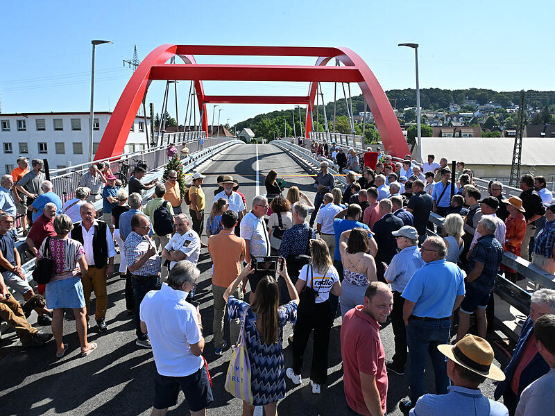 Piastenbrücke Forchheim EröffnungEröffnung Piastenbrücke
