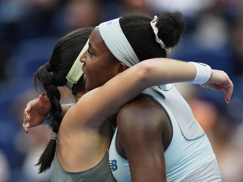 Coco Gauff (r) und Eva Lys Coco Gauff (r) und Eva Lys