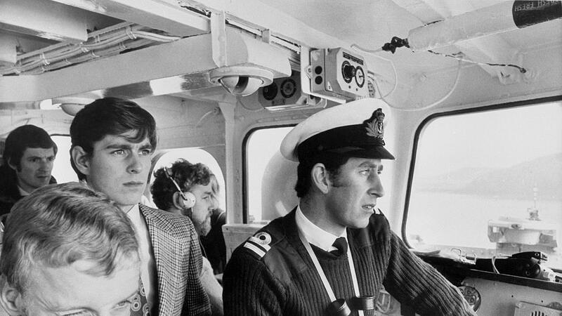 Der damalige Prinz Andrew und sein Bruder Charles