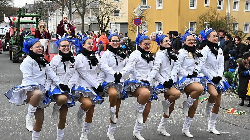 Am Samstag sind viele Narren zum Faschingsumzug in der Gartenstadt in Bamberg gekommen.
