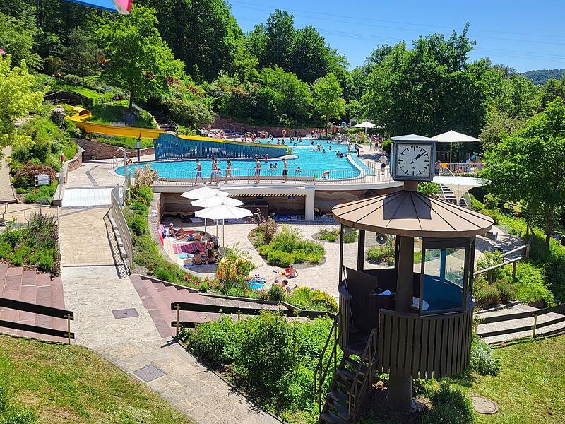 Terrassenschwimmbad Bad Kissingen Das Kinder- und Familienbecken in Bad Kissingen