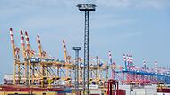 Containerterminal in Bremerhaven