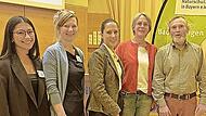 Audrey Sarte (Akademie Heiligenfeld; von links), Eva Zeibig (BN-Vorstand), Referentin Katharina van Bronswijk, Eva Reichert-Nelkenstock (BN-Vorstand) und Dr. Alexander Beck (BN-Vorsitzender Bad Kissingen). Audrey Sarte (Akademie Heiligenfeld; von links), Eva Zeibig (BN-Vorstand), Referentin Katharina van Bronswijk, Eva Reichert-Nelkenstock (BN-Vorstand) und Dr. Alexander Beck (BN-Vorsitzender Bad Kissingen).