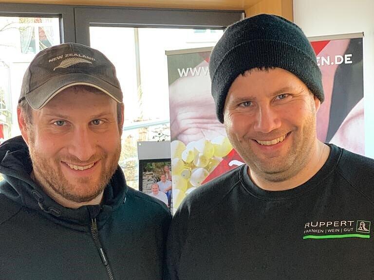 Matthias und Stefan Ruppert leiten gemeinsam das Familienweingut Ruppert in der Hammelburger Altstadt.