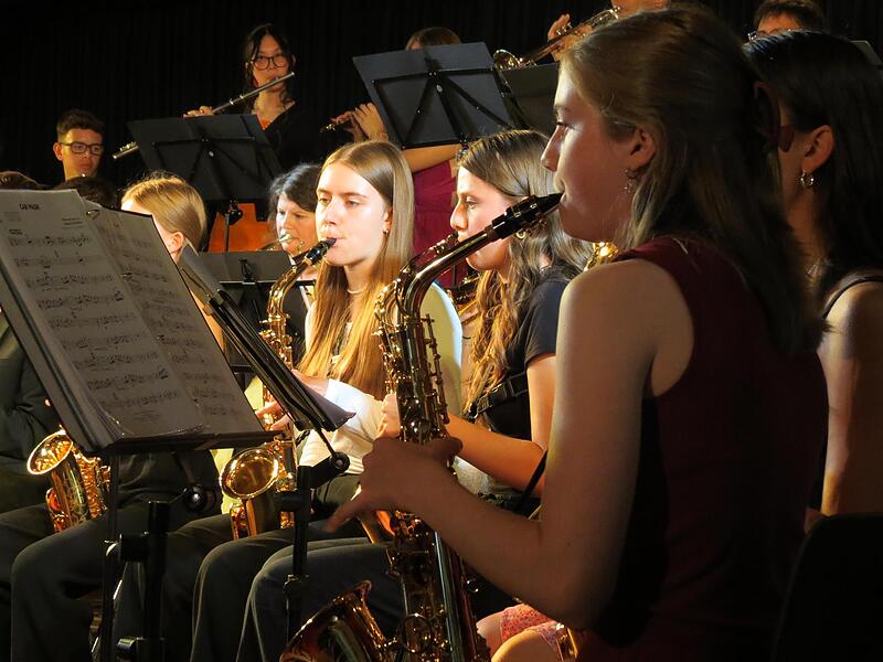 Die Big Band der Klassen sieben bis zw&ouml;lf.
