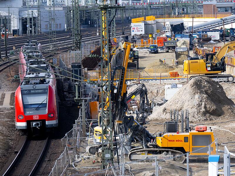 Baustelle der zweiten Stammstrecke in M&uuml;nchen