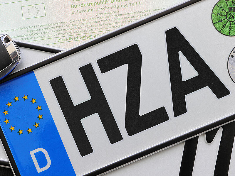 Wie ein HZA-Kennzeichen aussehen könnte, zeigt diese Fotomontage.