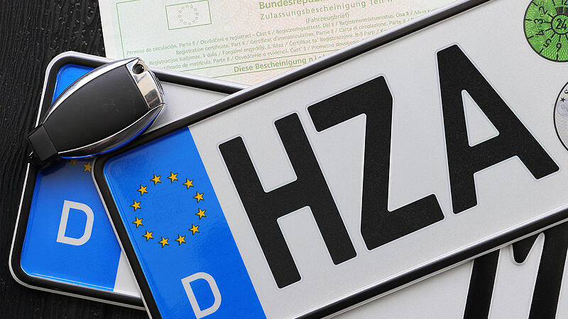 Wie ein HZA-Kennzeichen aussehen könnte, zeigt diese Fotomontage.