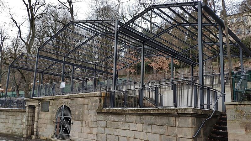 Die Stahlkonstruktion am Henninger-Keller wurde komplett neu errichtet.