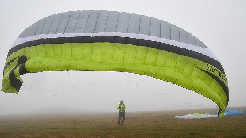 Paragliding auf der Wasserkuppe