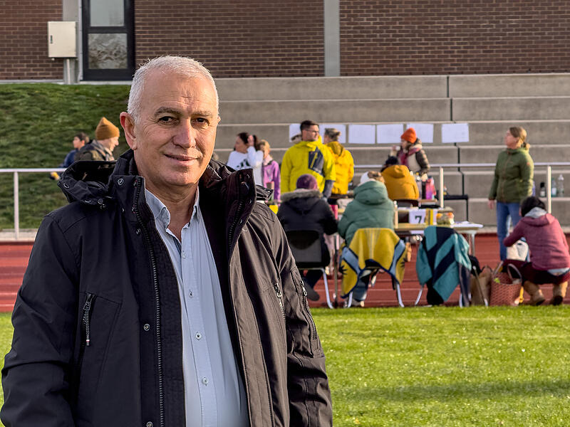 Jamil Aljamil freut sich über das Engagement der Schule.