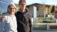 Susan B&ouml;ttchen und Martin Ohl aus Bad Nauheim sind mit ihrem Wohnmobil die ersten G&auml;ste auf dem neuen Stellplatz am Gleispark Rupboden.