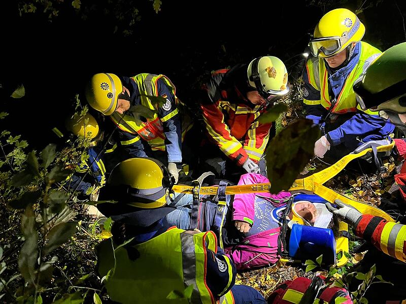 Die Vermisste wurde bei der Übung gefunden.Forchheim & Fränkische Schweiz