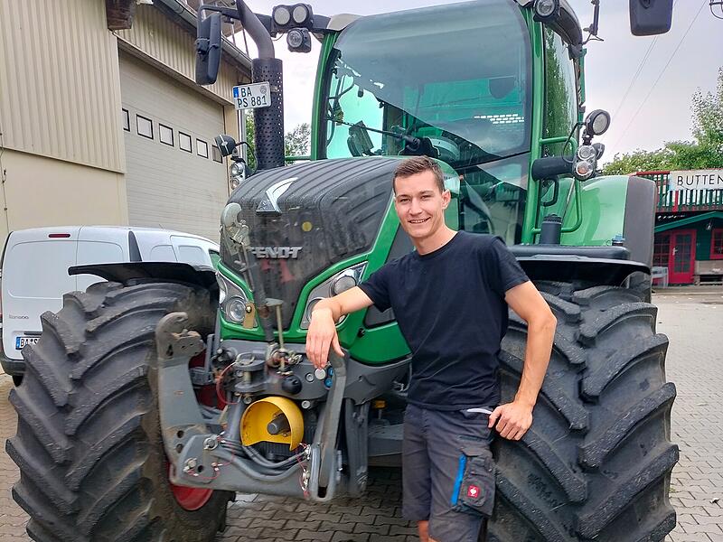 Paul Schlund arbeitet mit viel Herzblut in seinem landwirtschaftlichen Betrieb.