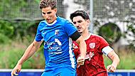 Torj&auml;ger Felix Lengenfelder (l.) blieb diesmal ohne Treffer, gewonnen hat die SpVgg Zeckern trotzdem. Zink