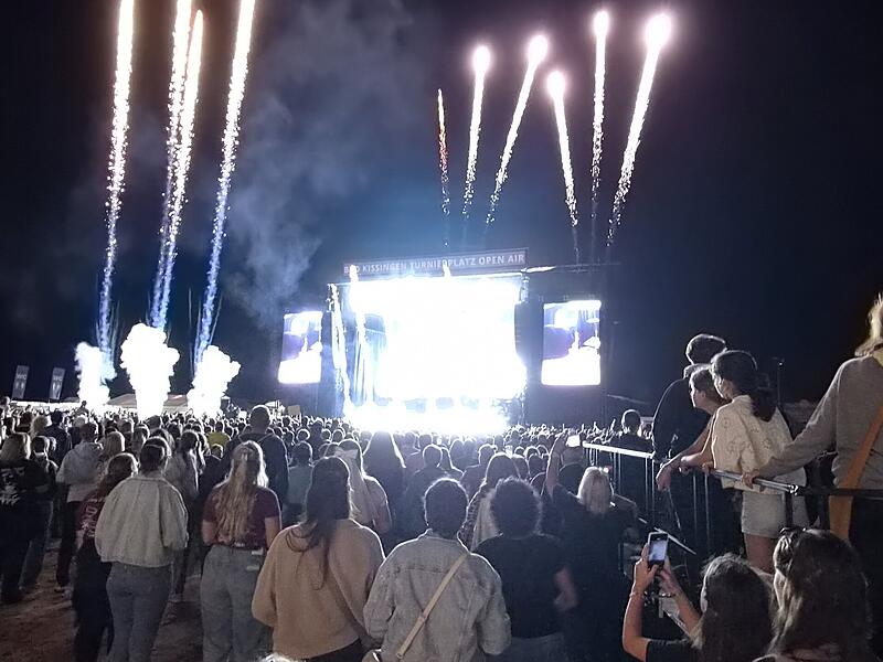 Wincent Weiss beim Open Air in Bad Kissingen