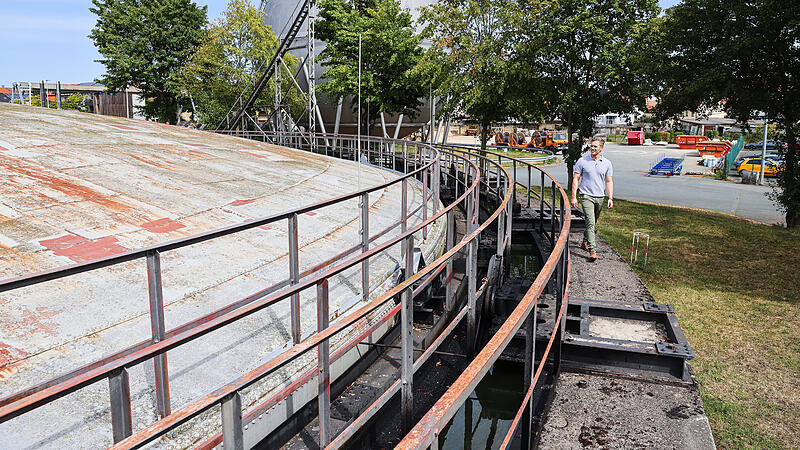Gaszylinder Margaretendamm Stadtwerke Bamberg Gaszylinder Margaretendamm Stadtwerke Bamberg