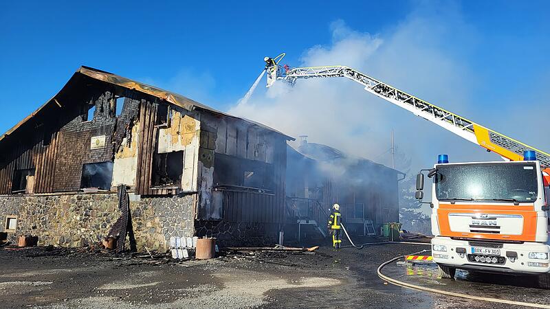 Die Kissinger H&uuml;tte brennt fast komplett ab