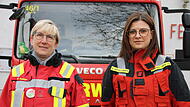Feuerwehrauto, Frauen, Uniform