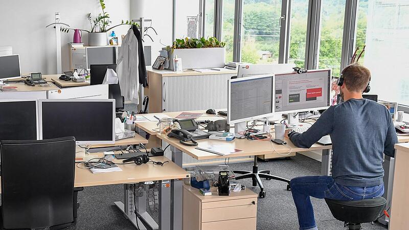 Bei Siemens Healthineers kommen die Mitarbeitenden nach und nach zurück aus dem Homeoffice.Forchheim & Fränkische Schweiz Bei Siemens Healthineers kommen die Mitarbeitenden nach und nach zurück aus dem Homeoffice.Forchheim & Fränkische Schweiz