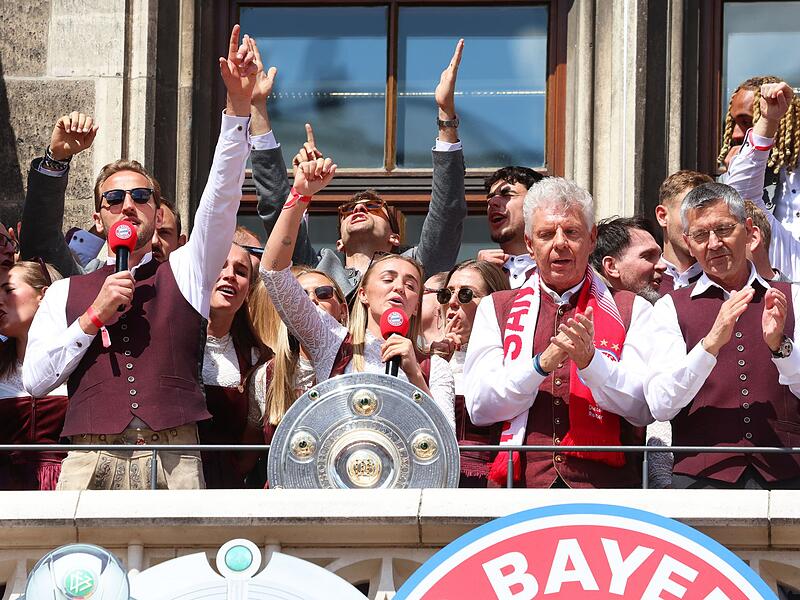 Meisterfeier des FC Bayern M&uuml;nchen