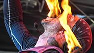 „Fire Ninja“ Christian Blaze trat schon im vergangenen Jahr bei „Bamberg zaubert“ auf und ist auch heuer wieder zu sehen.