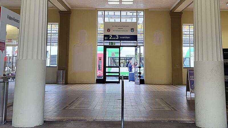Der Bahnhof Bad Kissingen ist in einem schlechten Zustand.