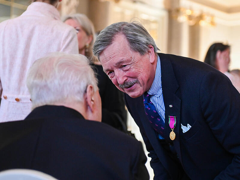 Gro&szlig;er Empfang in Coburg: Mehr als 200 geladene G&auml;ste gratulierten Andreas Prinz von Sachsen-Coburg und Gotha zum 80. Geburtstag.