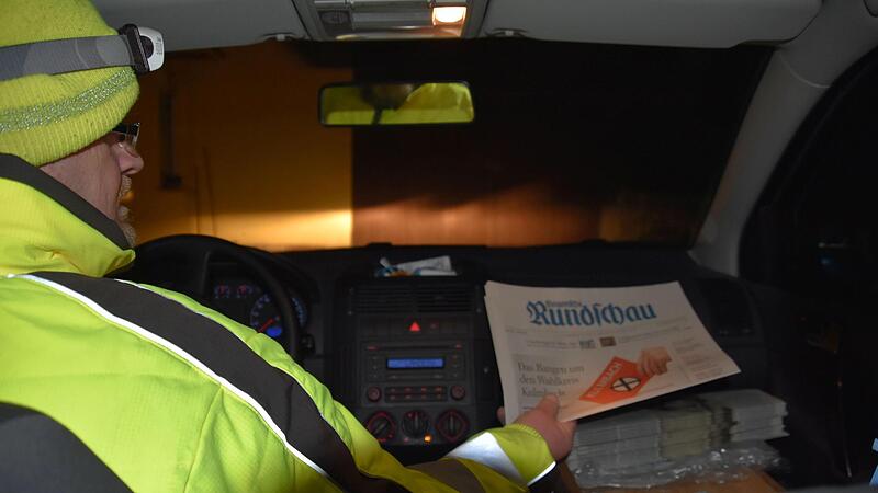 Da seine drei Bezirke weit auseinanderliegen, erledigt Frank Preußners die Zustellung zum Teil mit dem Auto.