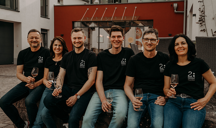 Die Familie Baldauf aus Ramsthal: Gerald und Heike (von links) Baldauf mit Sohn Bastian sowie Jannik Baldauf mit Vater Ralf und Mutter Silvia.