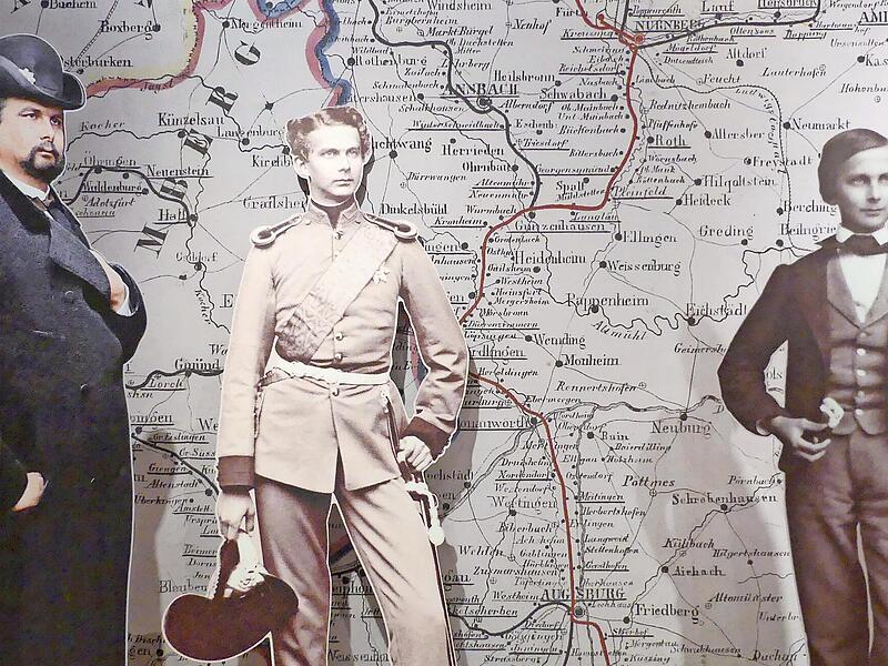 Blick in die Ausstellung &bdquo;K&ouml;nig Ludwig II. und Bad Kissingen. Kaiserkur & Frankenfahrt&ldquo;