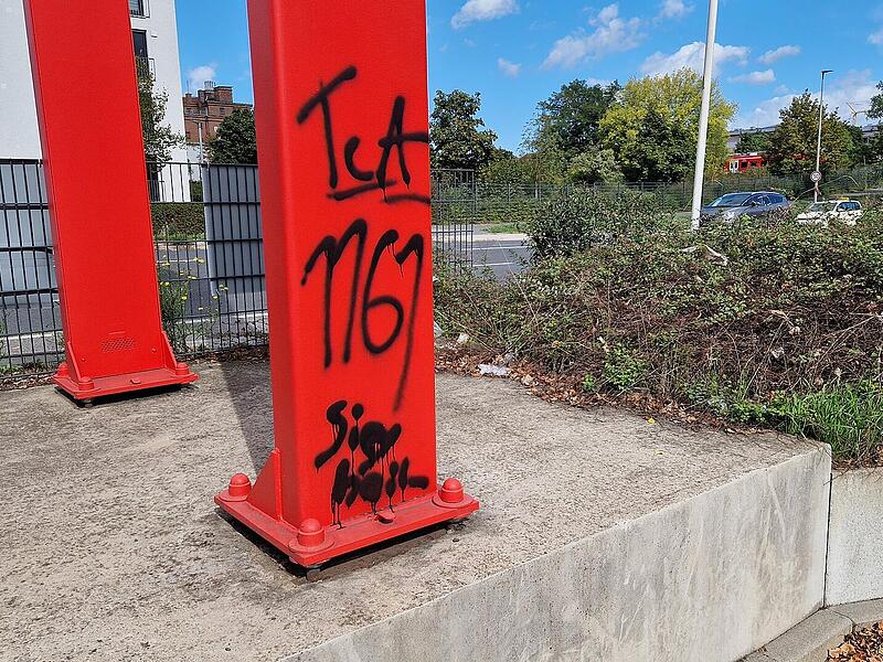 Rechtsextreme Schmiererei in Bamberg Rechtsextreme Schmiererei in Bamberg