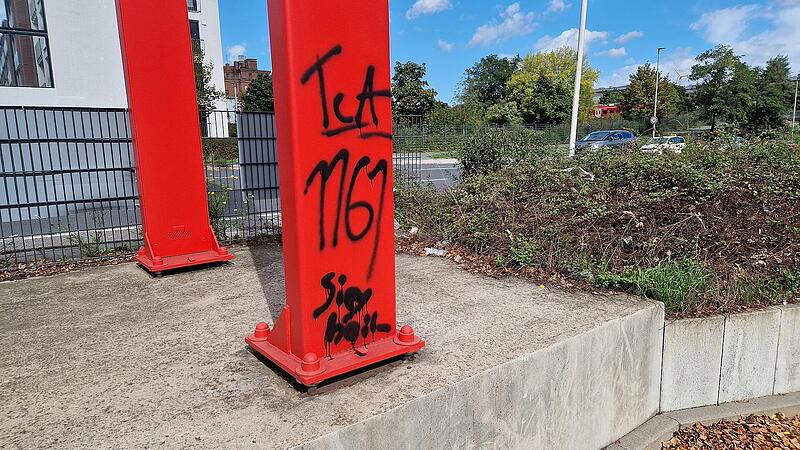 Rechtsextreme Schmiererei in Bamberg Rechtsextreme Schmiererei in Bamberg