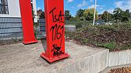 Rechtsextreme Schmiererei in Bamberg Rechtsextreme Schmiererei in Bamberg